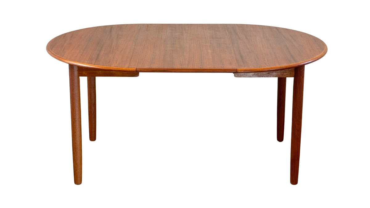 Round Extendable Teak Dining Table