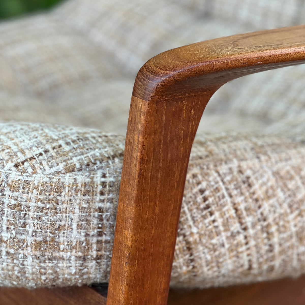 R. Huber Teak Scoop Chair