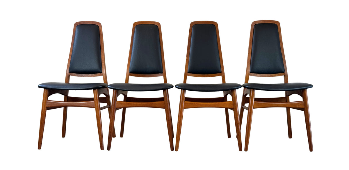 Teak Highback Dining Chairs by Art Furn