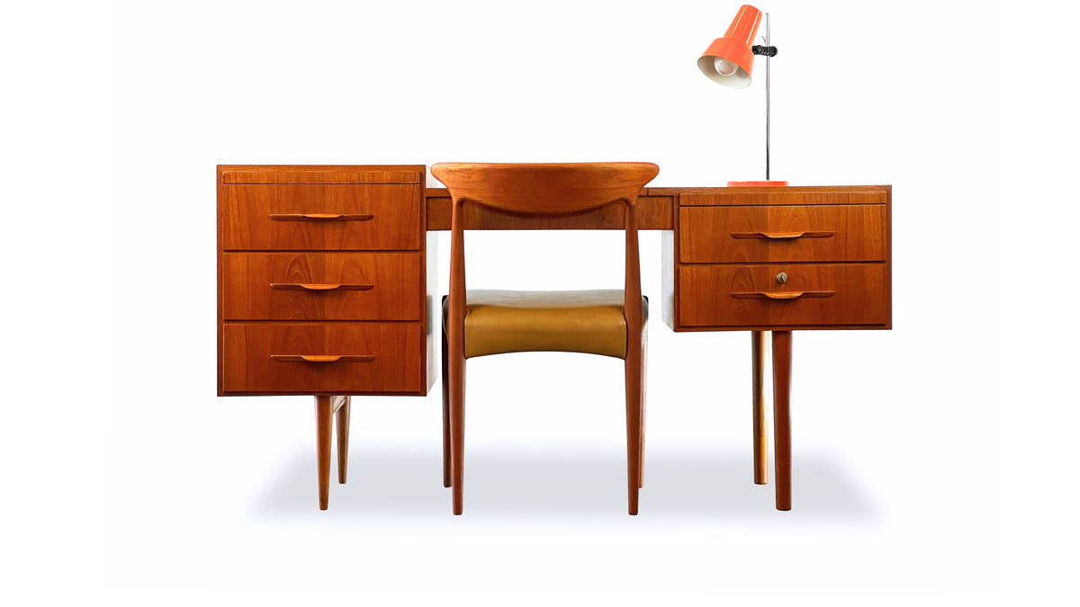 Vintage Teak Desk/Vanity