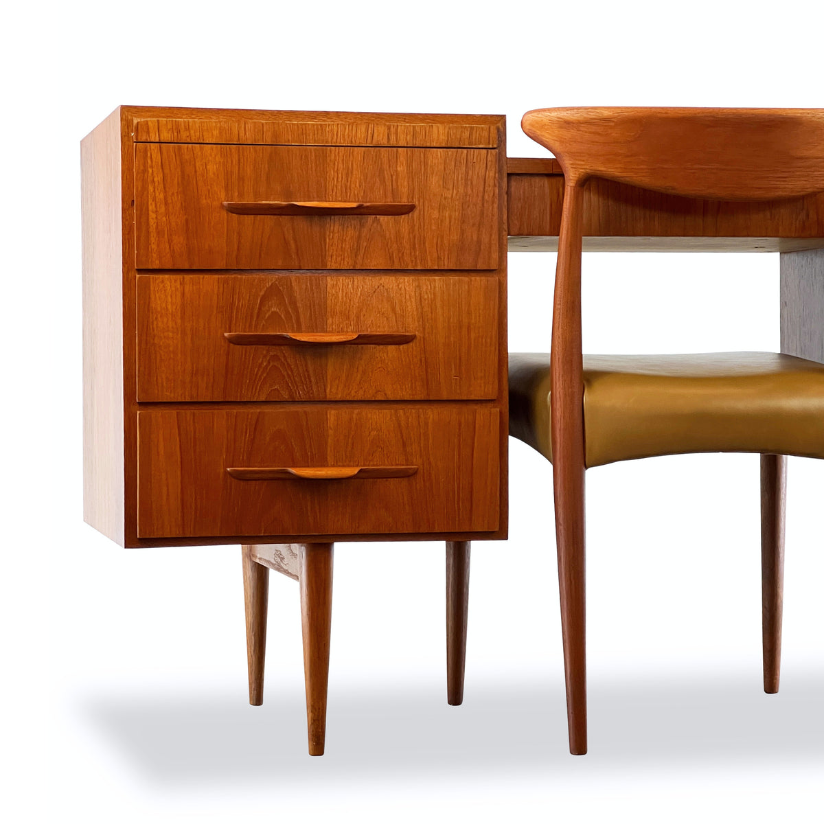 Vintage Teak Desk/Vanity