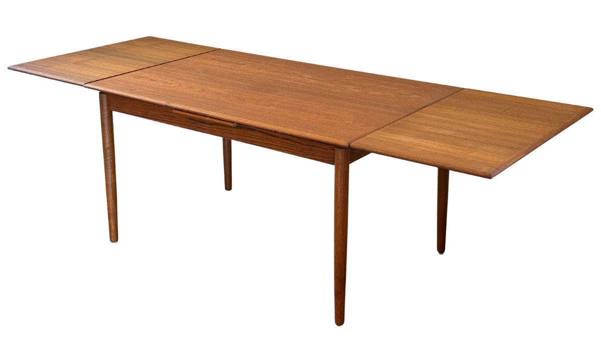 Teak Extendable Draw Leaf Dining Table