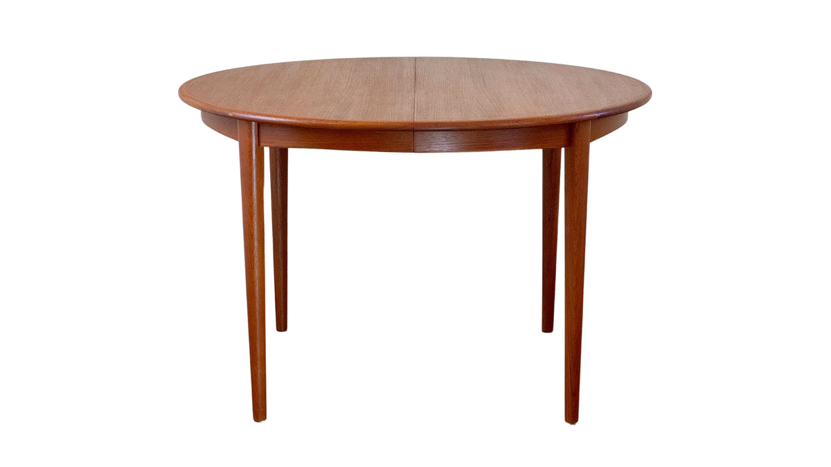 Teak Extendable Round Dining Table