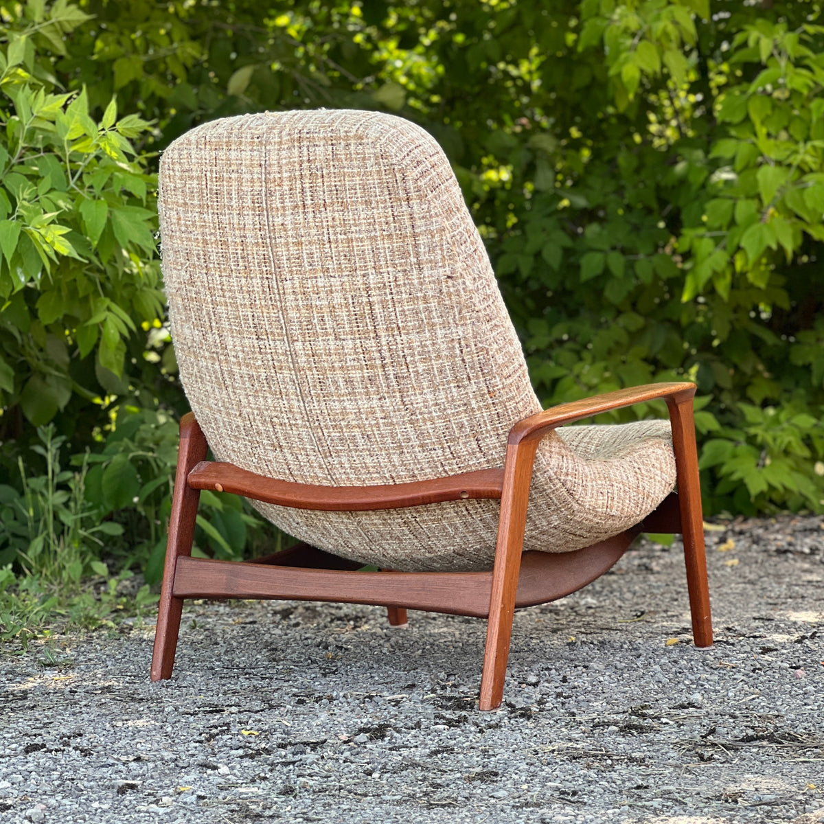 R. Huber Teak Scoop Chair
