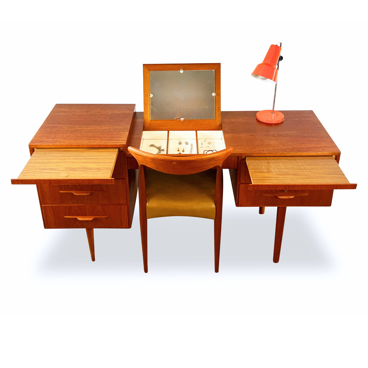 Vintage Teak Desk/Vanity