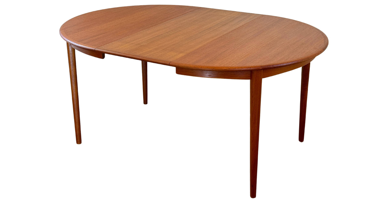 Teak Extendable Round Dining Table