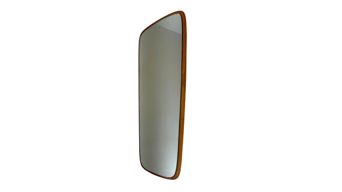 Danish Teak Freeform Mirror