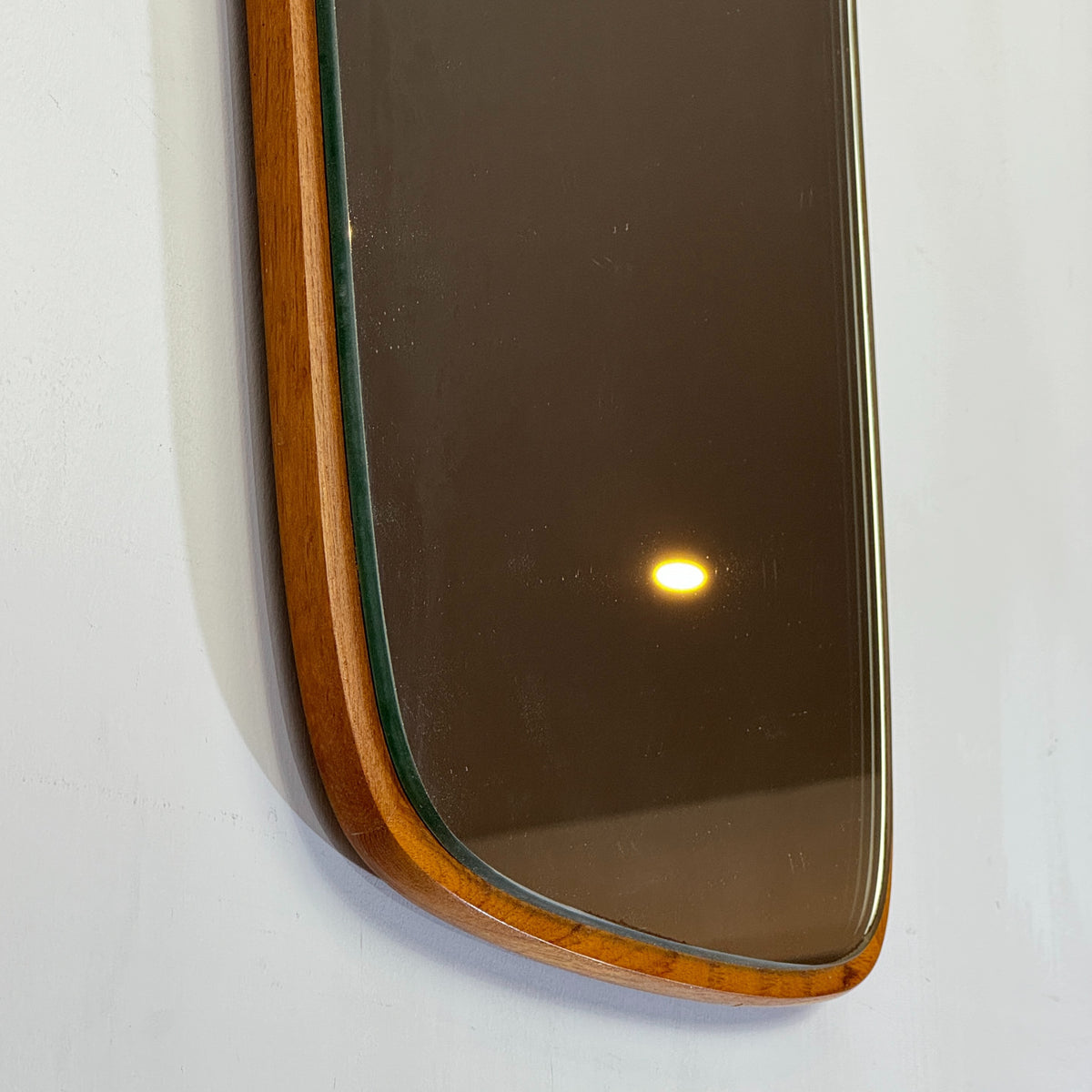 Danish Teak Freeform Mirror