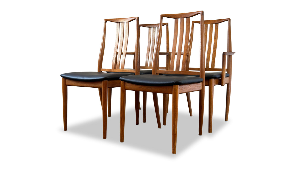 Set of Four Teak Dining Chairs