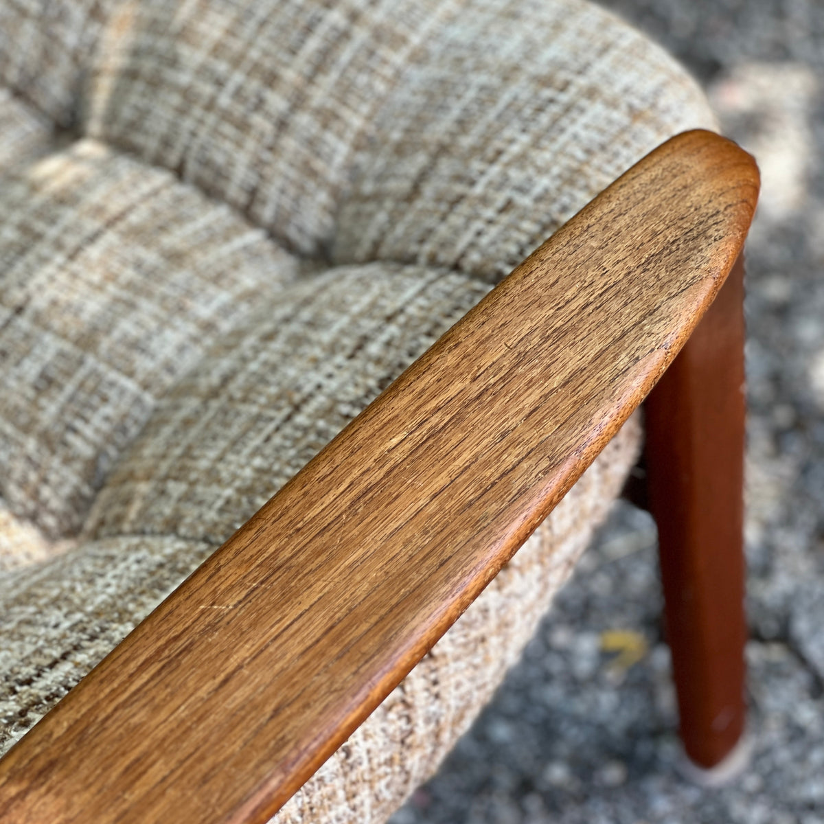R. Huber Teak Scoop Chair