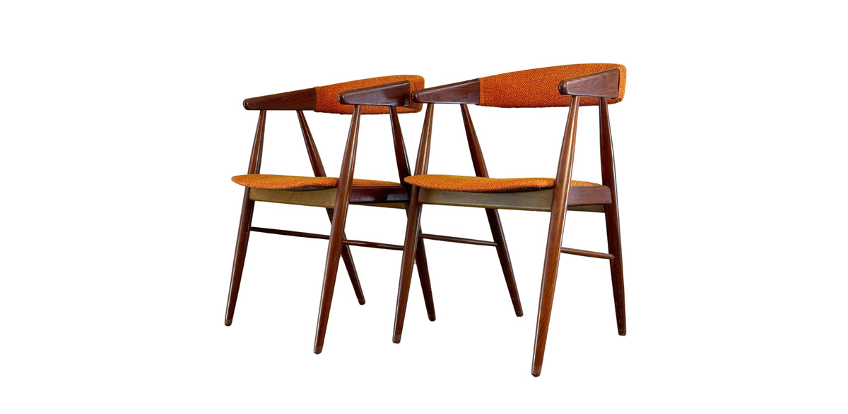 Pair of Teak Chairs by Ejnar Larsen &amp; Aksel Bender