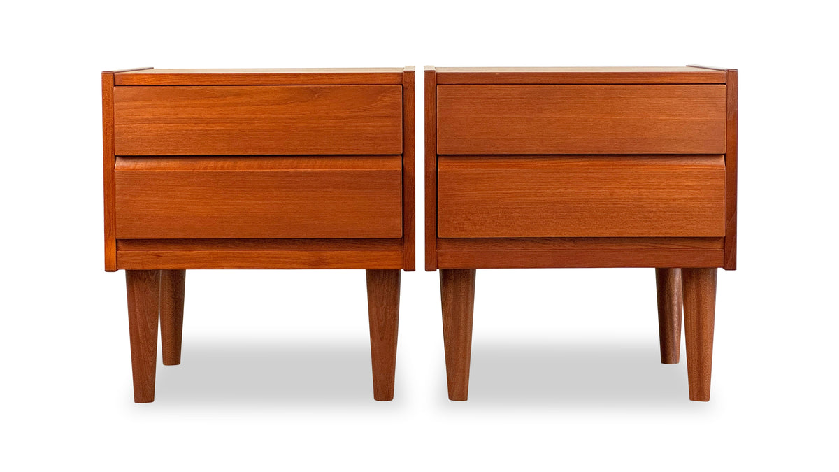 Pair of Teak Nightstands