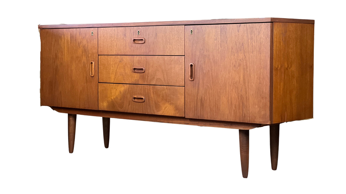 Compact Teak Sideboard