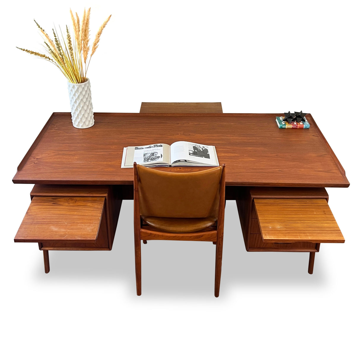 XL Teak Executive Desk by Hovmand-Olsen