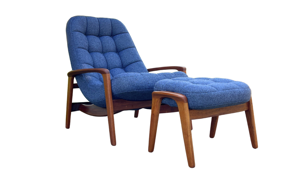 R. Huber Scoop Chair and Ottoman