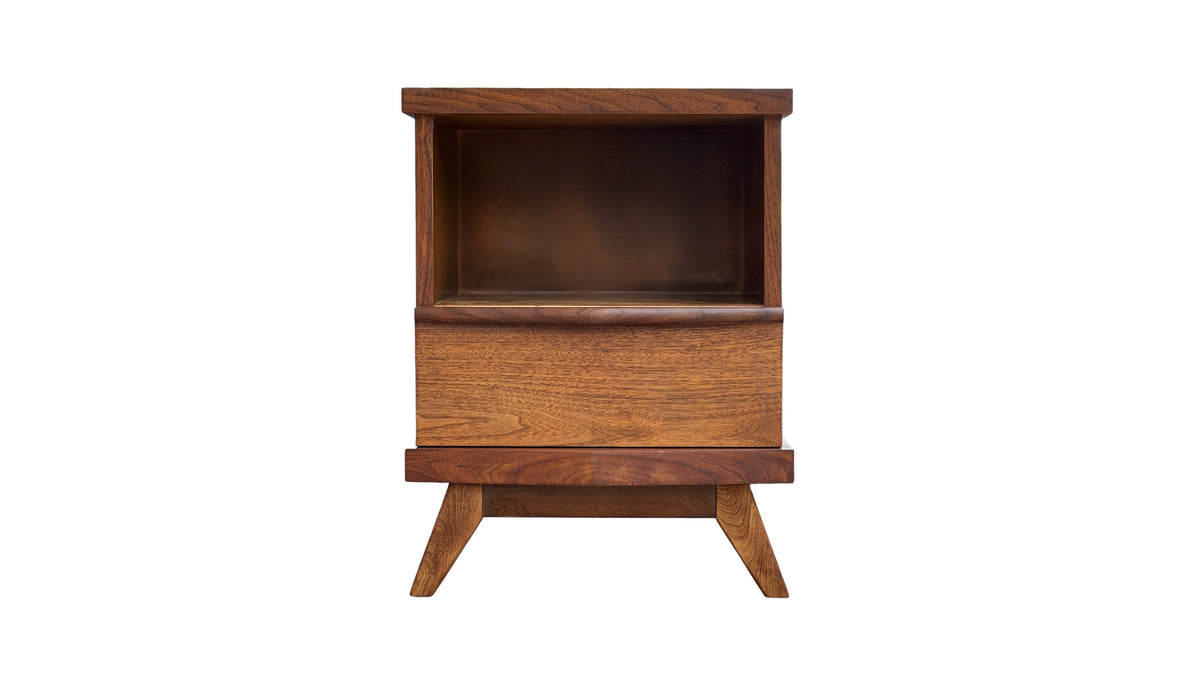 Walnut Nightstand by Gibbard