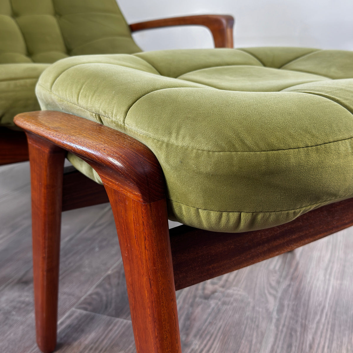 R. Huber Scoop Chair and Ottoman