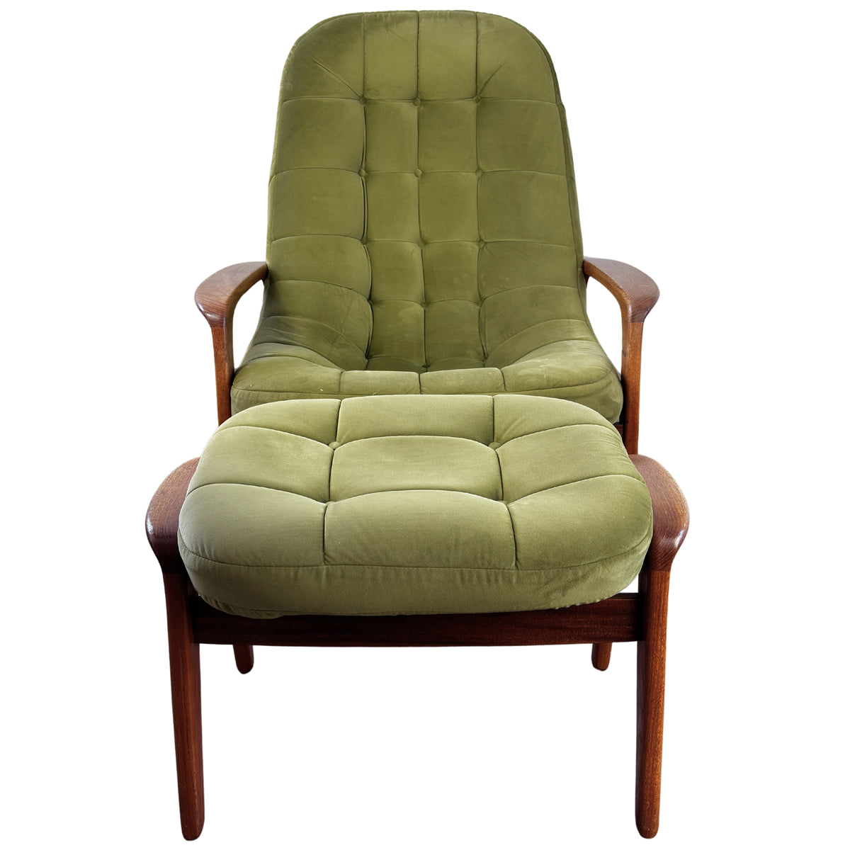 R. Huber Scoop Chair and Ottoman