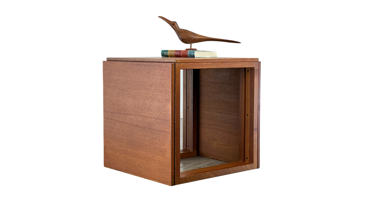Set of Model 33 Kai Kristiansen Cube Nesting Tables in Teak