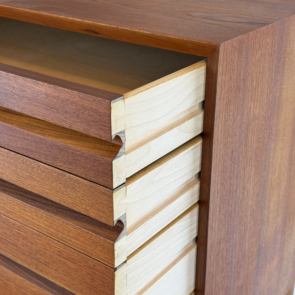 Teak Four Drawer Dresser by Cado