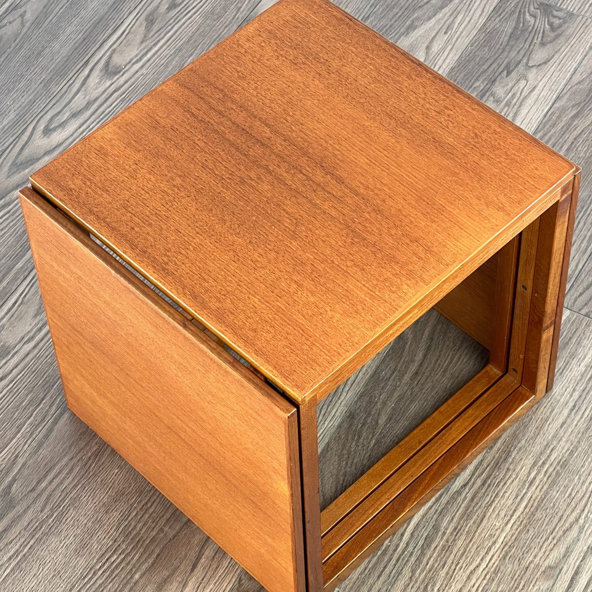 Set of Model 33 Kai Kristiansen Cube Nesting Tables in Teak