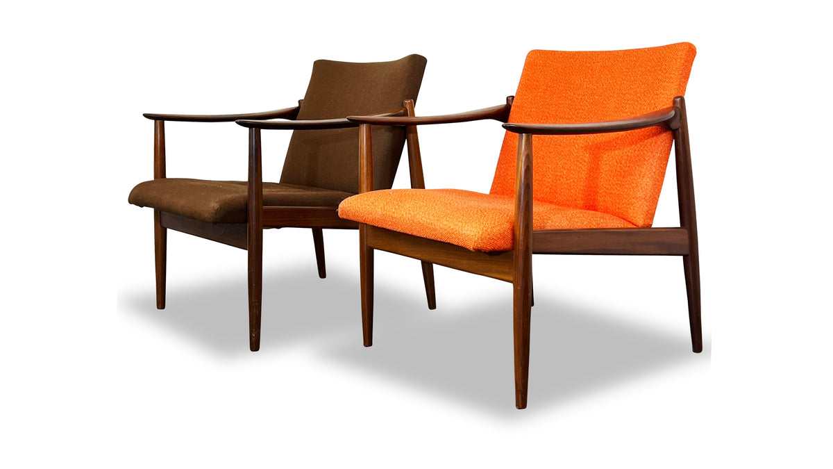 Pair of Norwegian Lounge Chairs by Sandvik Mobelfabrik