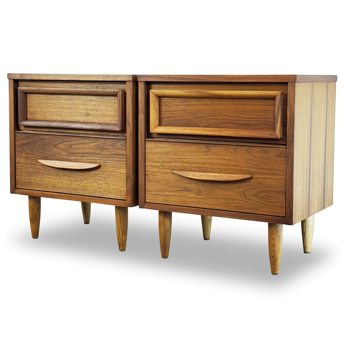 Pair of Walnut Nightstands