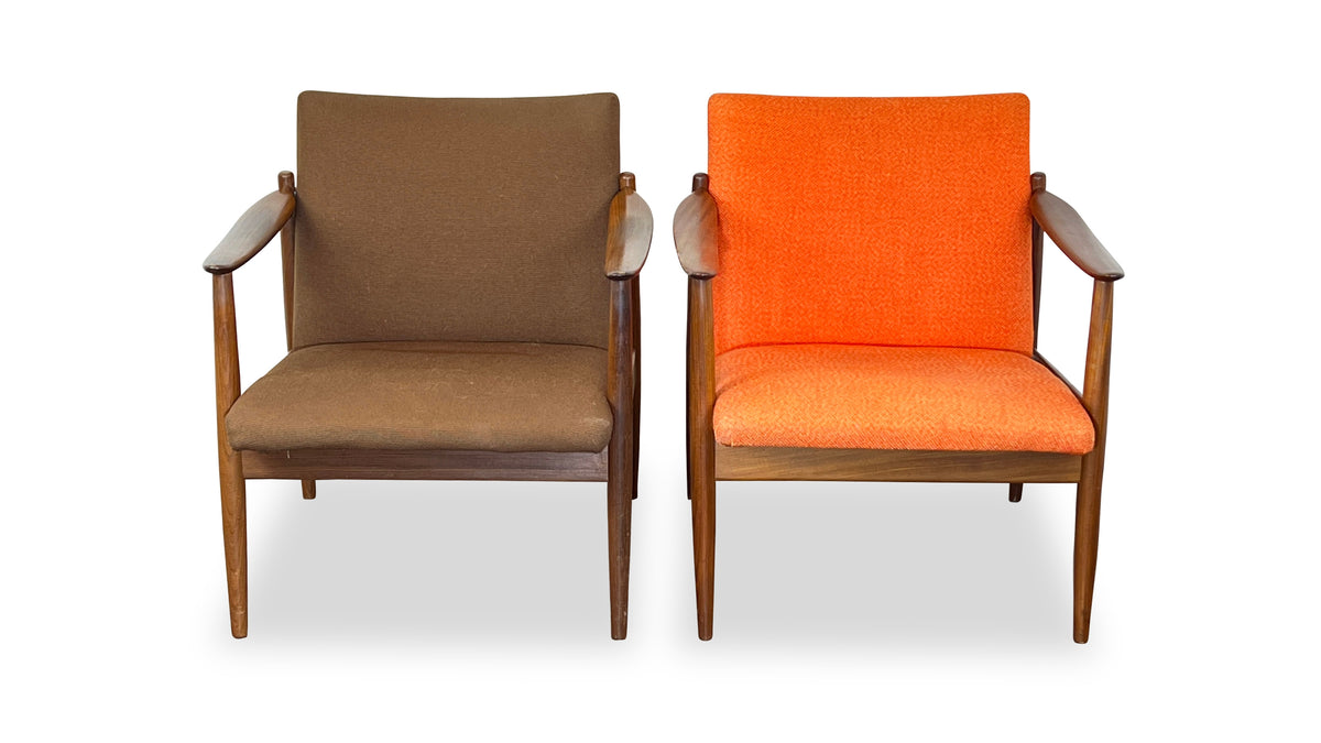 Pair of Norwegian Lounge Chairs by Sandvik Mobelfabrik