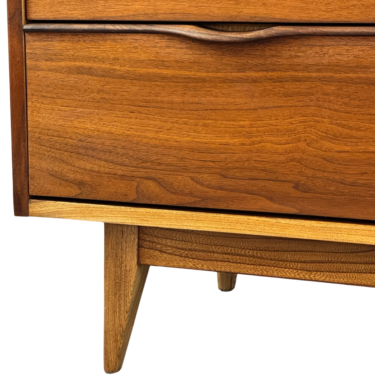 Walnut Nine Drawer Dresser by Peppler