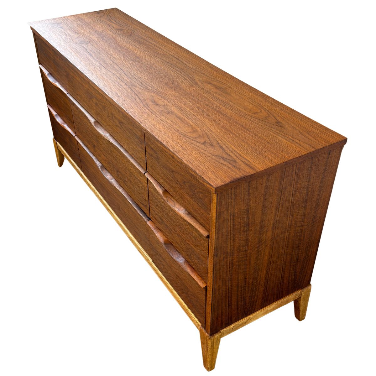 Walnut Nine Drawer Dresser by York Woodcraft
