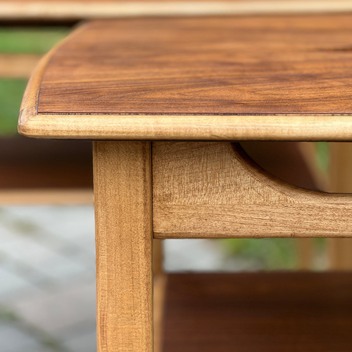Walnut and Birch End Tables