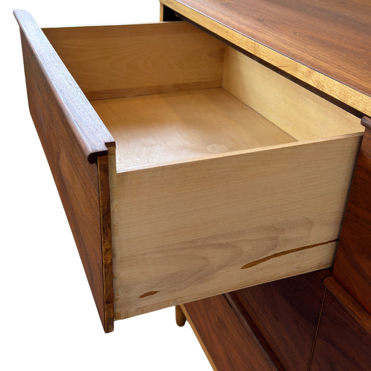 Walnut Six Drawer Dresser