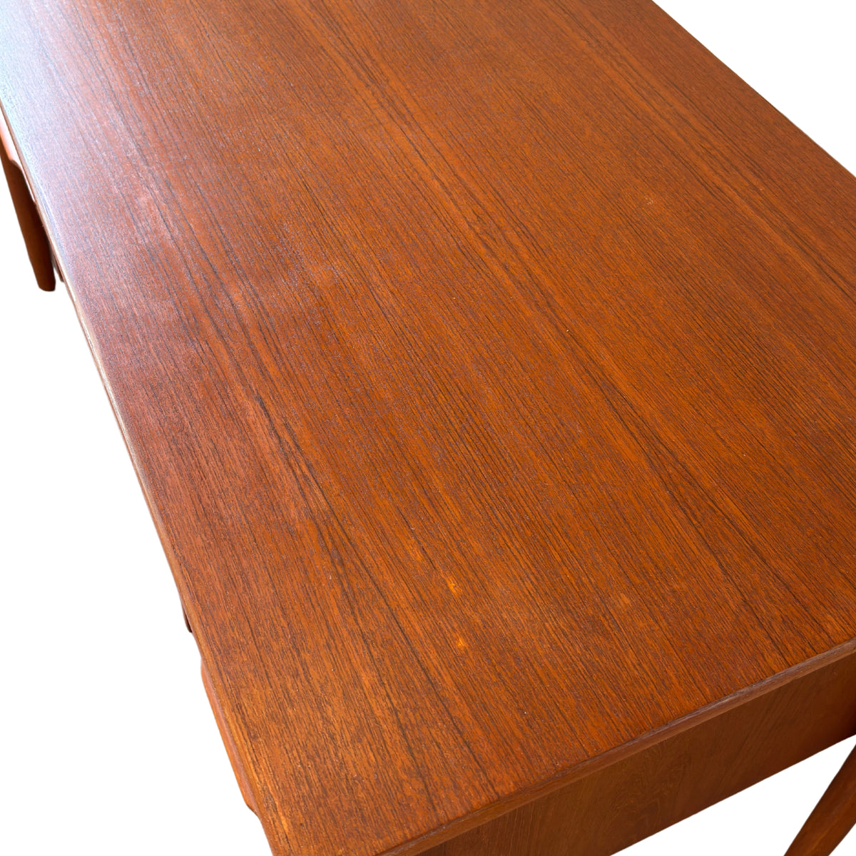 Teak Seven Drawer Desk