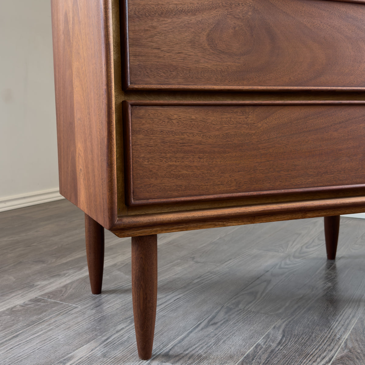 Mahogany Five Drawer Highboy
