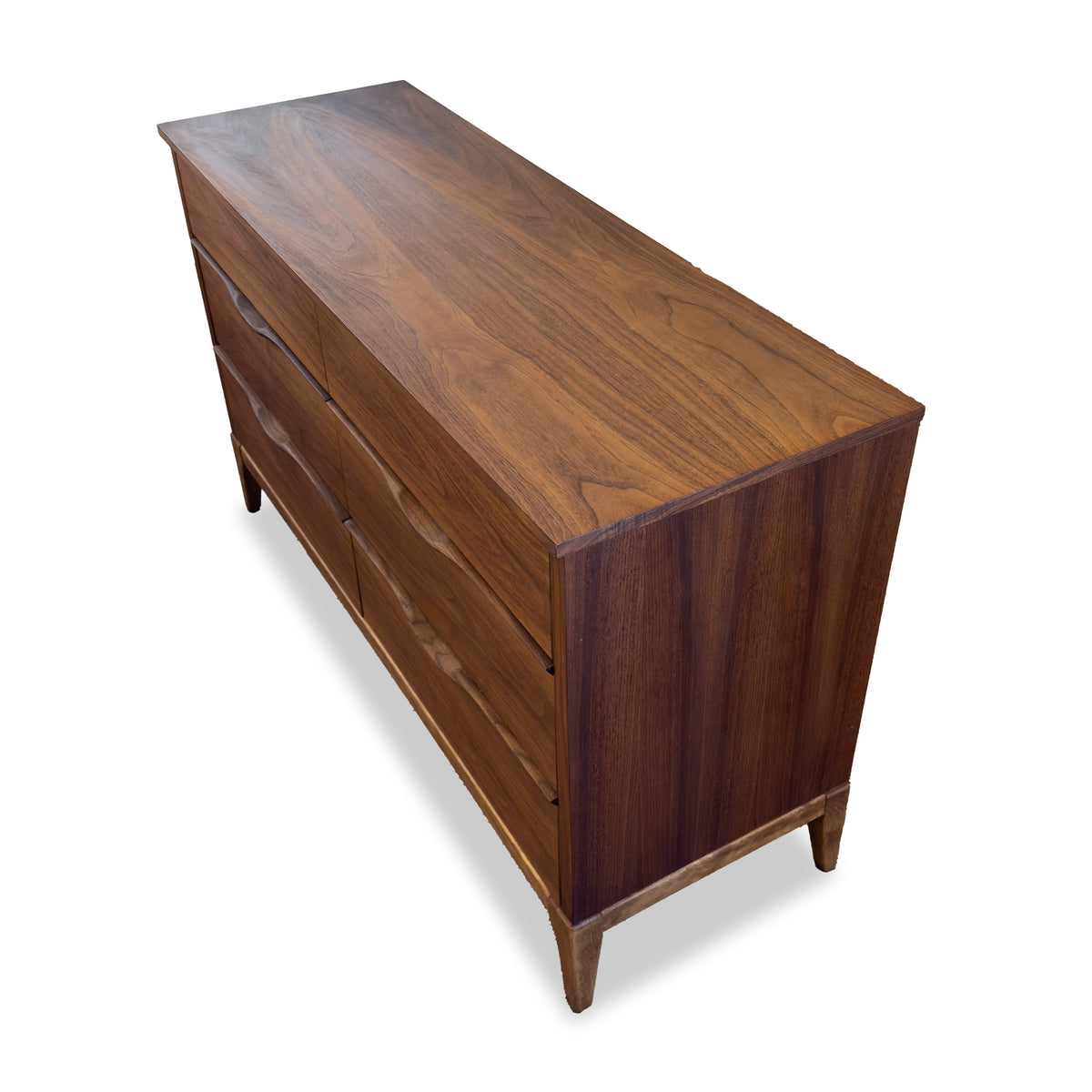 Walnut Six Drawer Dresser by Kaufman
