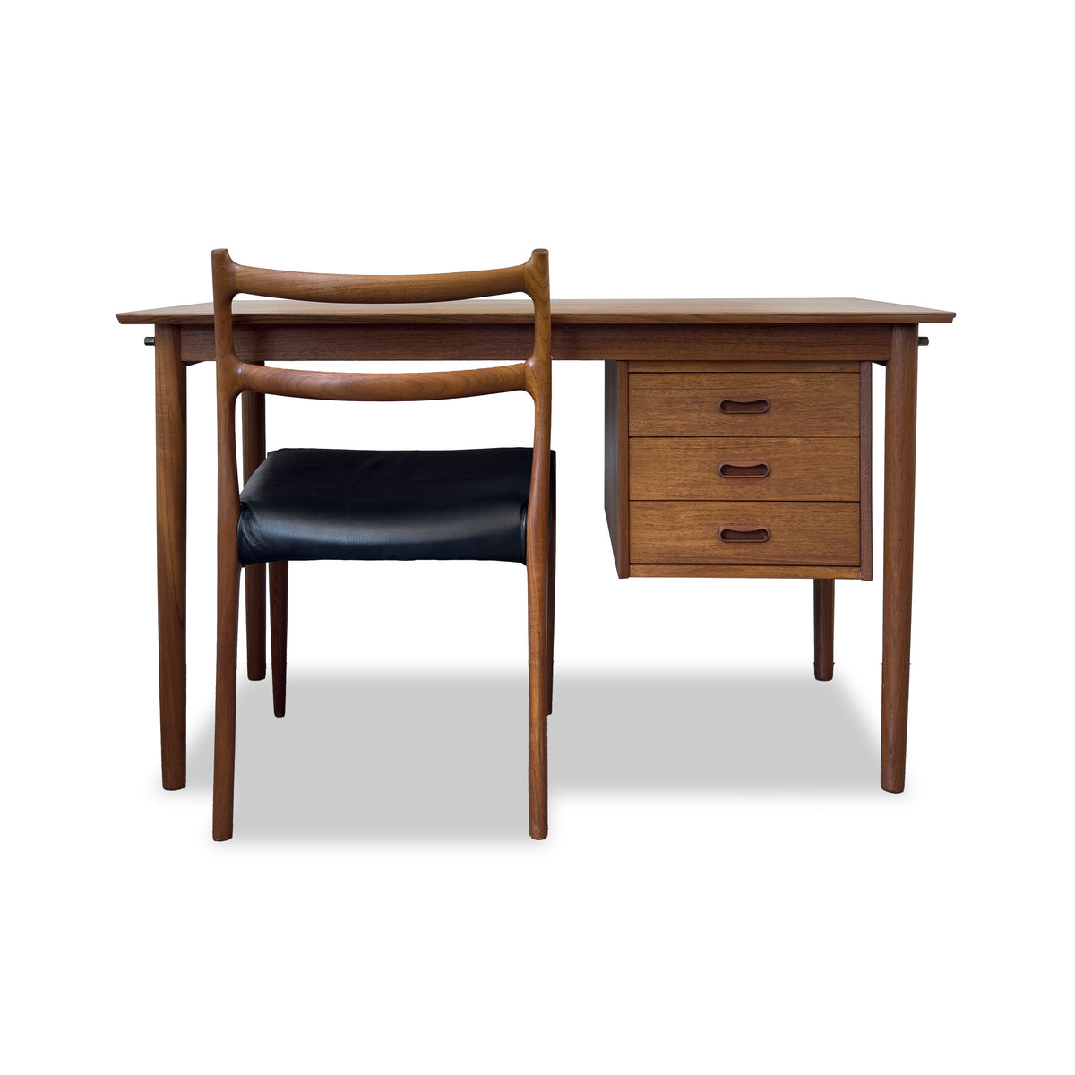 Danish Teak Desk by Arne Vodder