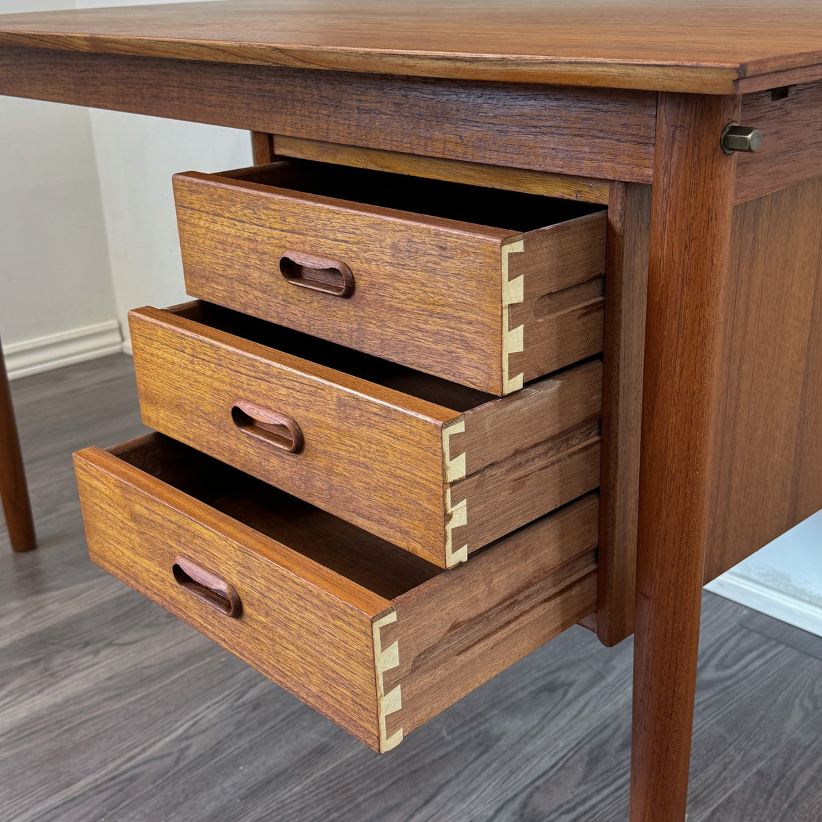 Danish Teak Desk by Arne Vodder