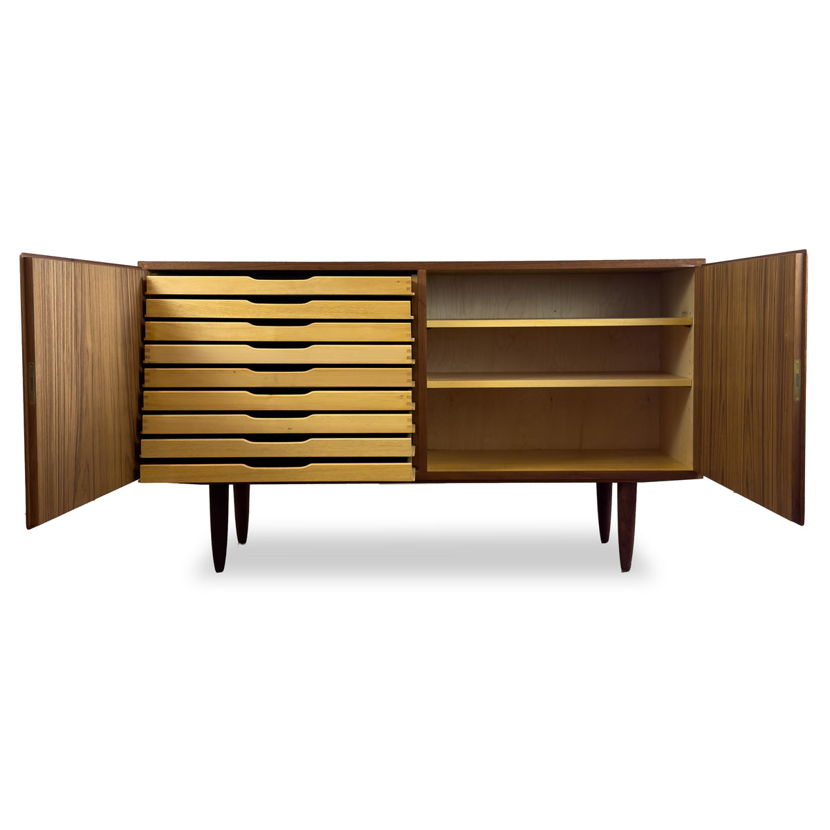 Compact Teak Sideboard by Hundevad