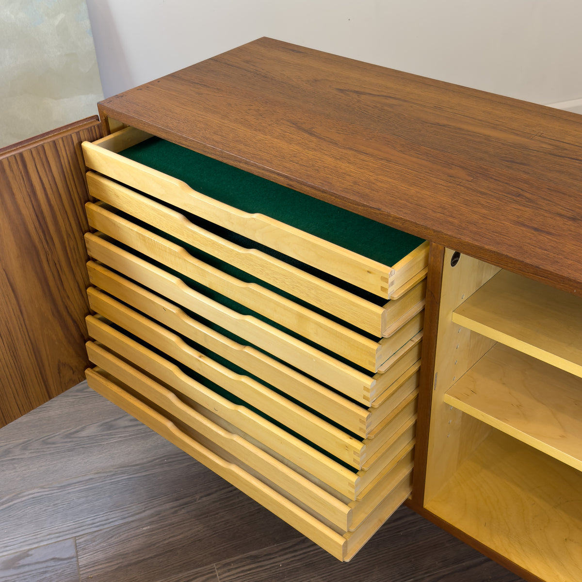 Compact Teak Sideboard by Hundevad
