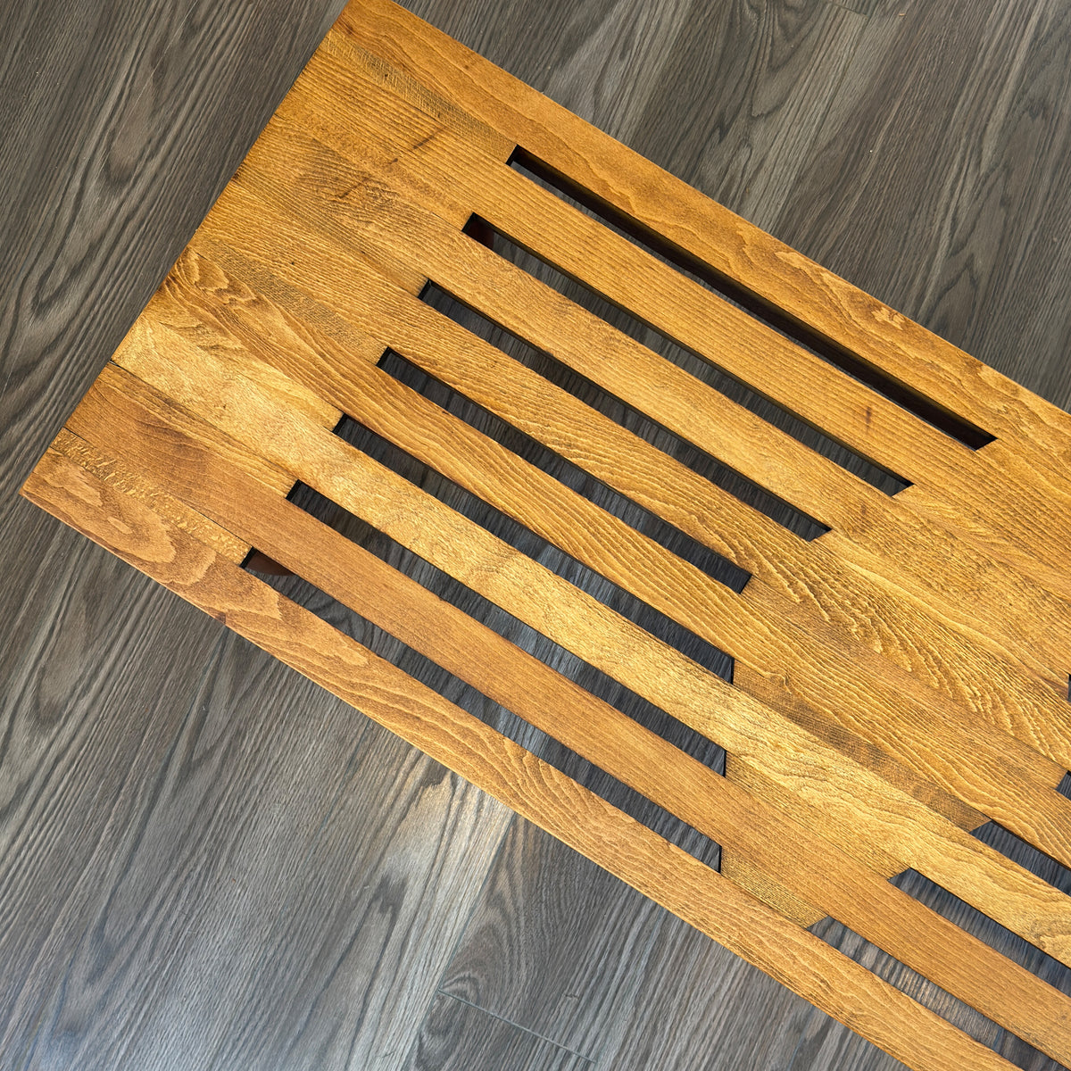 Birch Slatted Bench