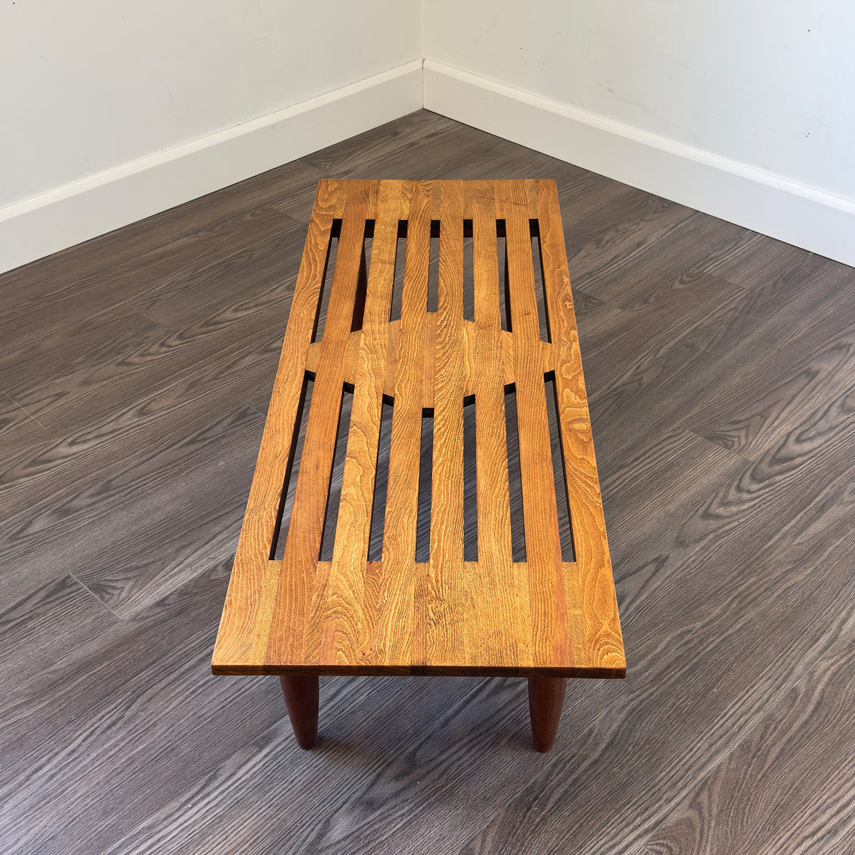 Birch Slatted Bench