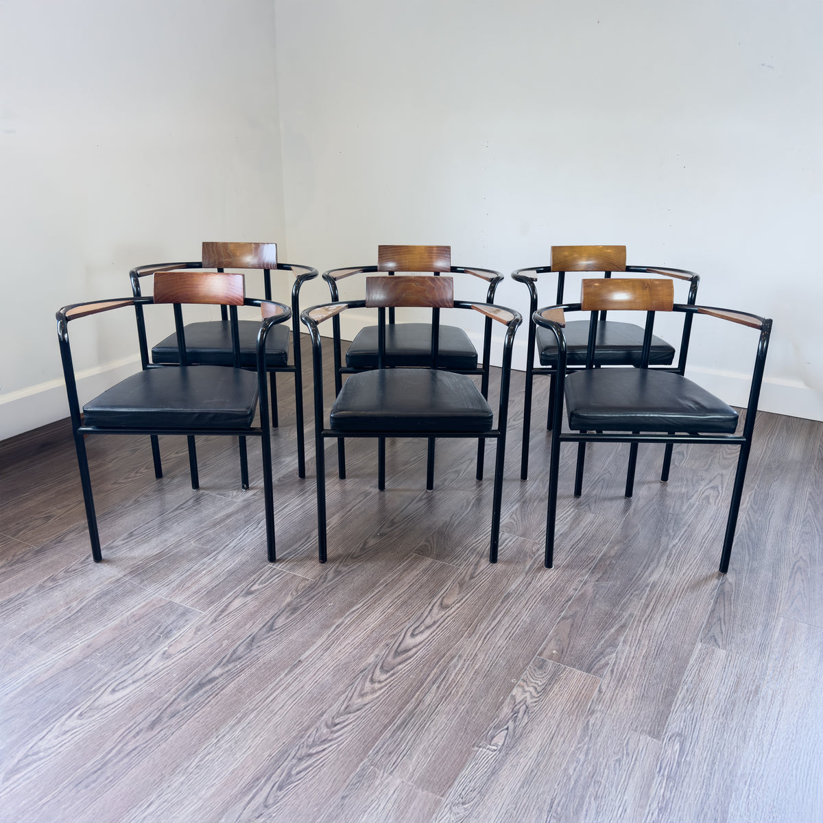 Vintage Italian Postmodern Dining Chairs