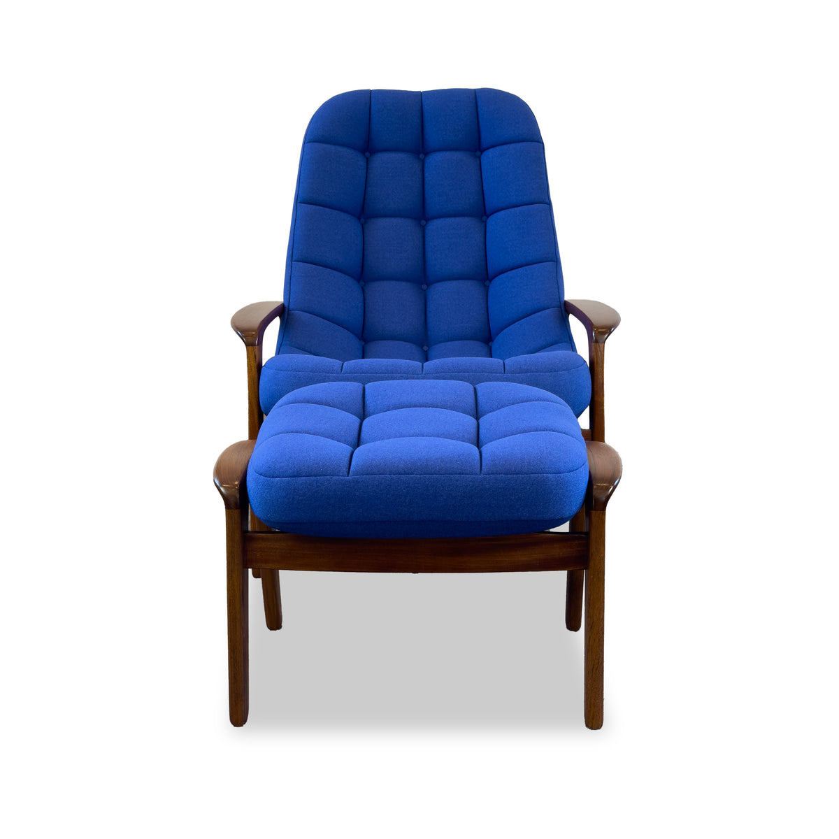 R. Huber Scoop Chair and Footstool