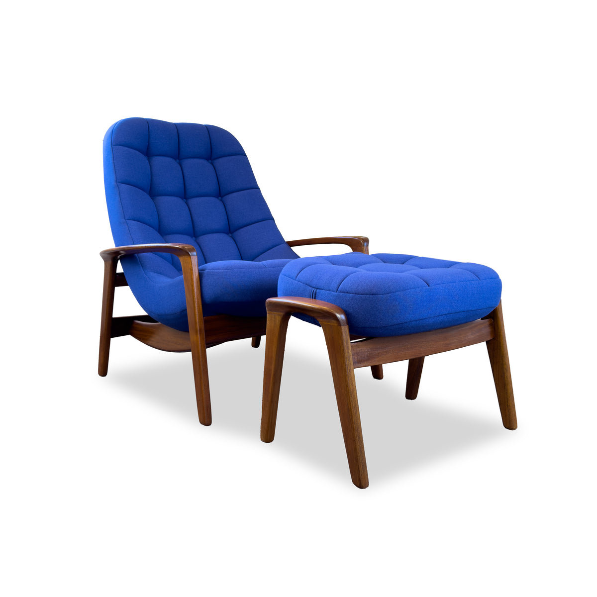 R. Huber Scoop Chair and Footstool