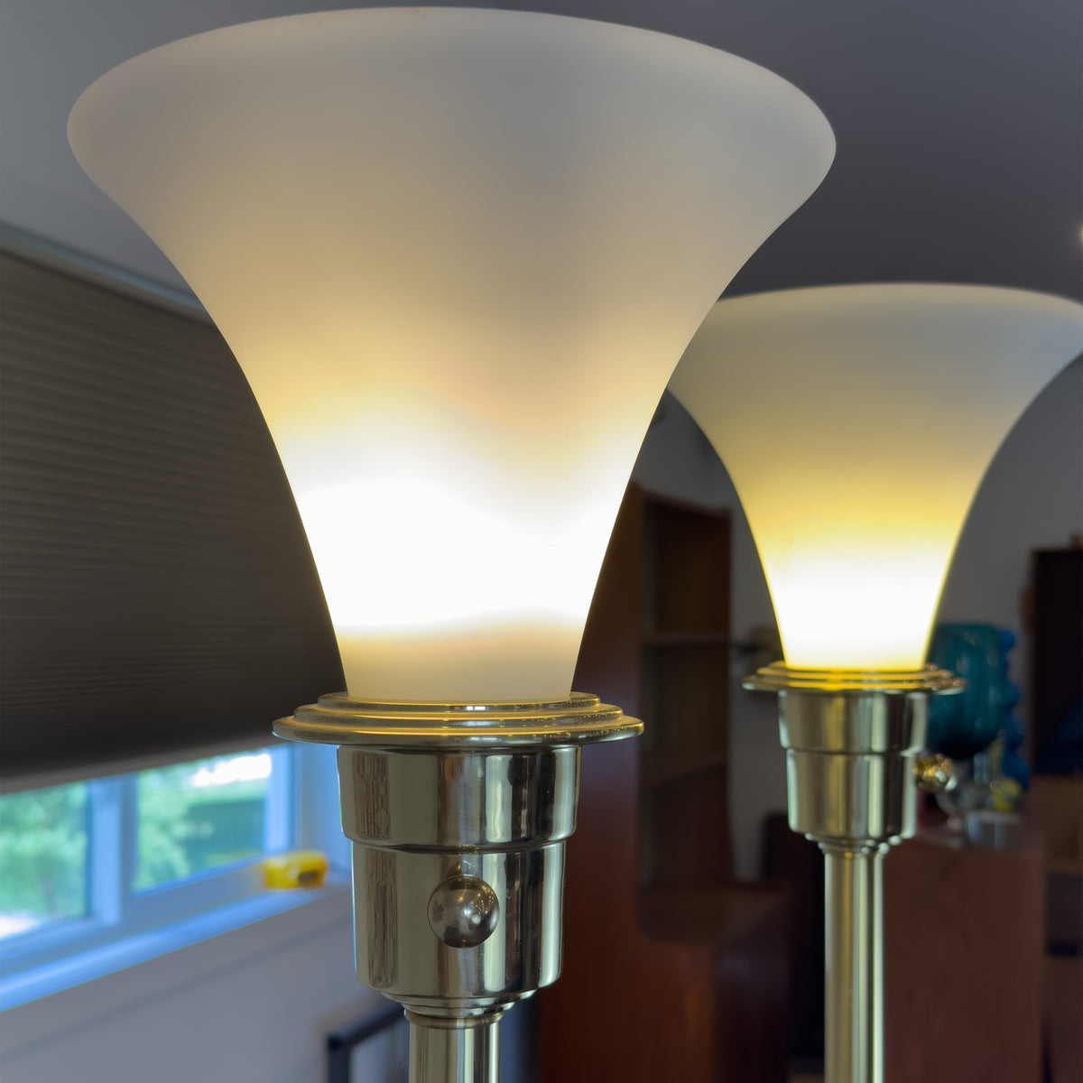 Pair of Brass Floor Lamps