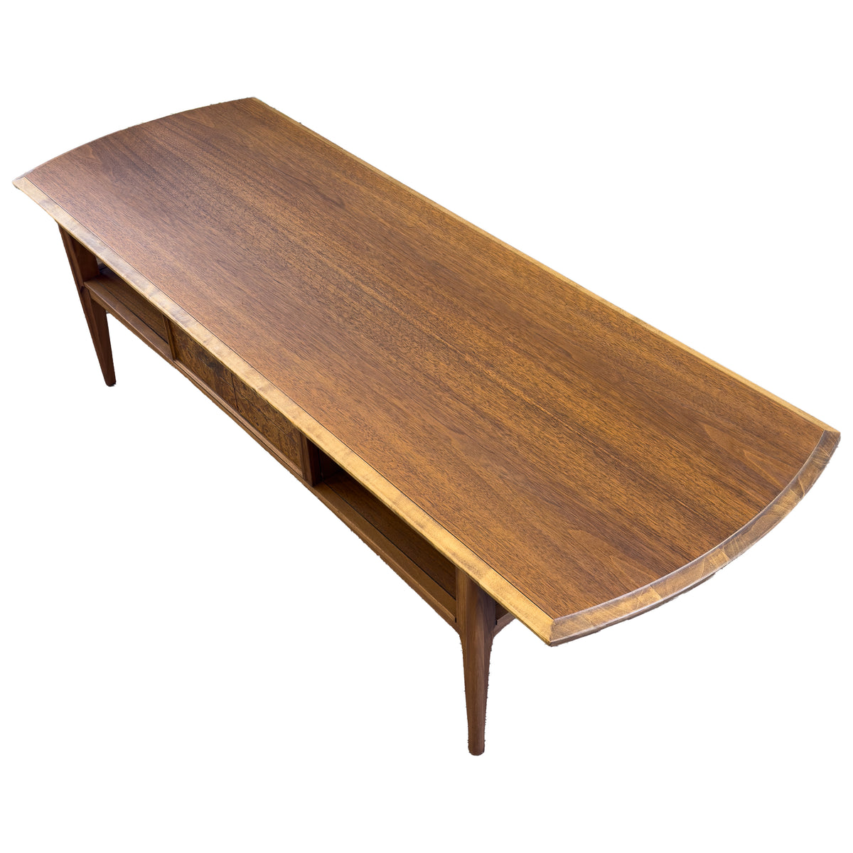 Vintage Walnut Burl Coffee Table
