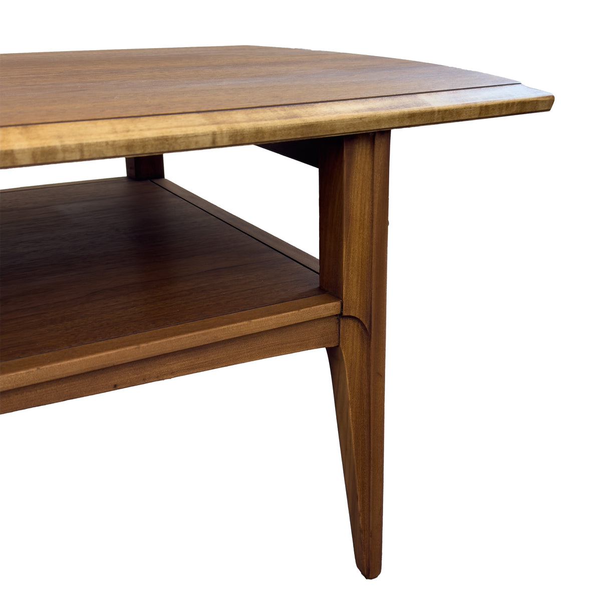Vintage Walnut Burl Coffee Table