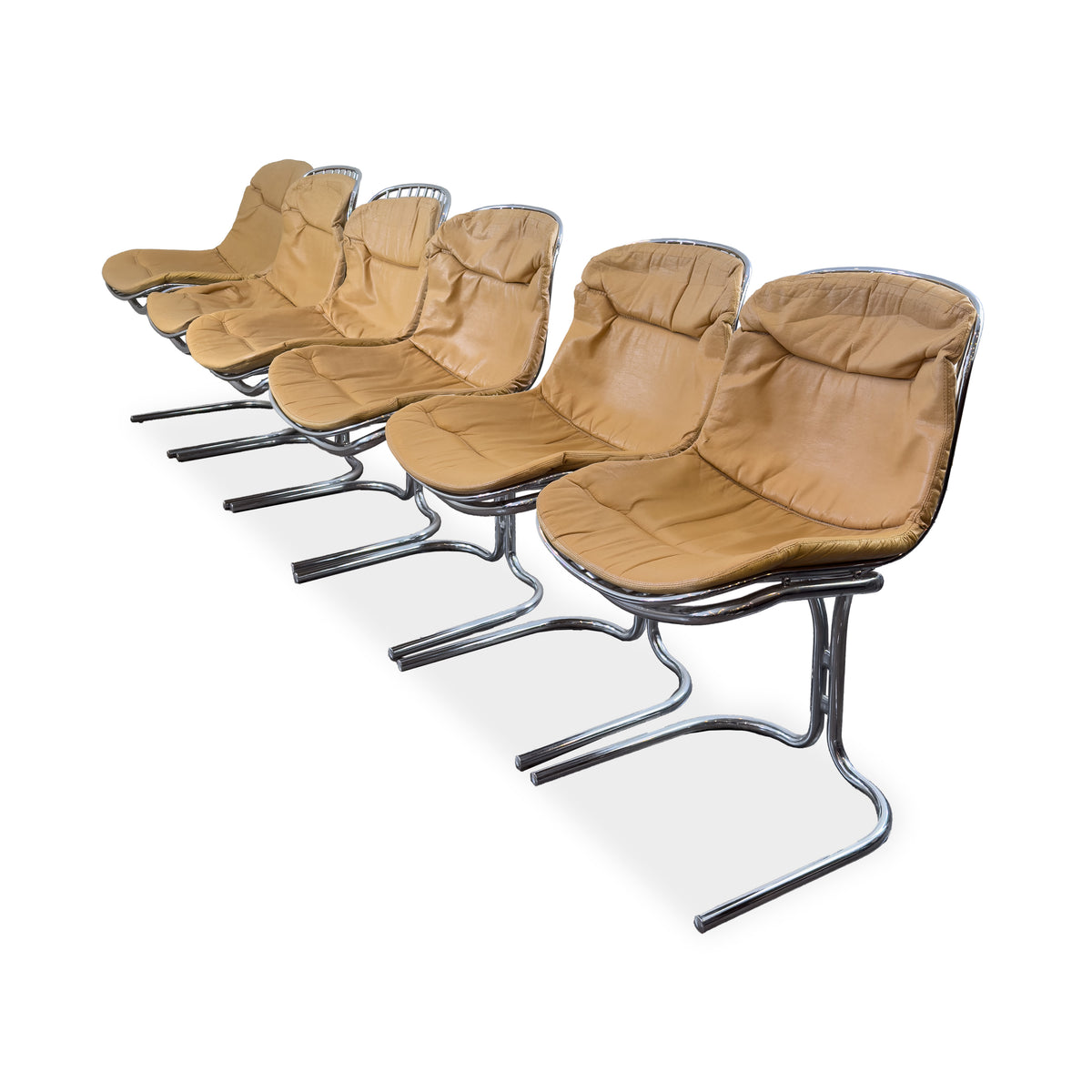 Chrome and Leather Chairs