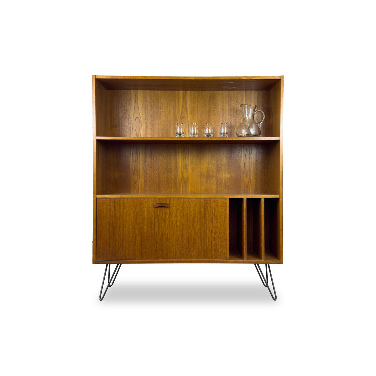 Clausen Bookase with Bar and Vinyl Storage