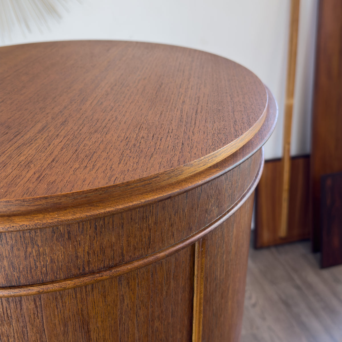 Danish Teak Pedestal Cabinet by Johannes Sorth